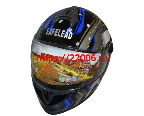 Шлем интеграл "Safelead" HF-122 черный Q162, размер XL фото 3 Шлем интеграл "Safelead" HF-122 черный Q162, размер XL фото 3