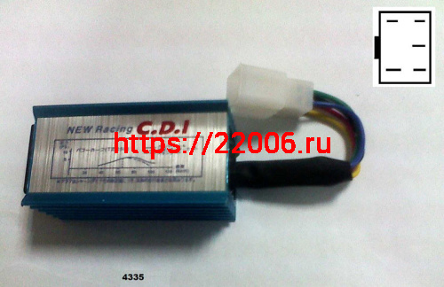 Коммутатор (CDI) 139FMB 70-110cc/Honda DIO NEW Racing тюнинг фишка на проводе 5 контактов