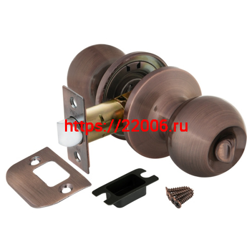 Ручка Punto (Пунто) защелка DK672 AC-BK (6072 AC-B) (фик.) медь Ручка Punto (Пунто) защелка DK672 AC-BK (6072 AC-B) (фик.) медь