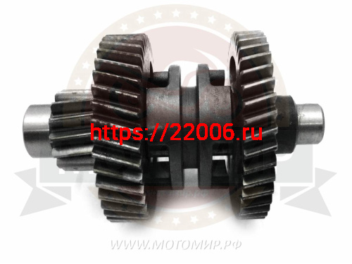 Вал КПП 157QMJ (ATV150) Т150 с шестернями (L=117mm) (промежуточный) Dingo н.о.