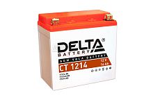 Аккумулятор 12В14Ач DELTA CT1214 (YTX14-BS) (кислотный, герметичный) (прямая полярн) (150*86*148мм) (Yamaha500,1000)