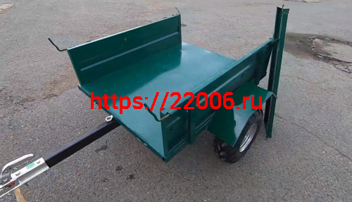 Прицеп для мотовездехода ПМ, съемные борта, кузов 1200х1050х327 мм, 300кг, фаркоп, колеса 8 (Россия) фото 2 Прицеп для мотовездехода ПМ, съемные борта, кузов 1200х1050х327 мм, 300кг, фаркоп, колеса 8 (Россия) фото 2