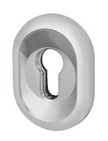 Накладка Fuaro (Фуаро) на цилиндр ESC.C/CRE/OV.12 (ESC-12C) CP хром (2шт. в уп.,отгр. по 1 шт.)