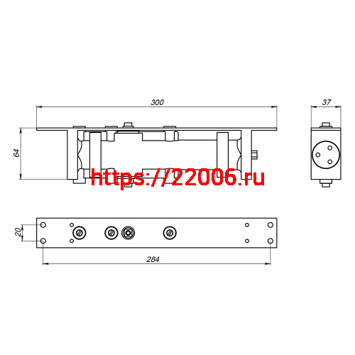 Доводчик дверной Fuaro (Фуаро) скрытой установки DCH2-05 (50-100 кг) AL до 100 кг (алюминий) фото 2 Доводчик дверной Fuaro (Фуаро) скрытой установки DCH2-05 (50-100 кг) AL до 100 кг (алюминий) фото 2