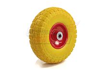 Колесо ПЕНА тачки садовой 4" 3,50/4" (W10) (под ось 16мм)