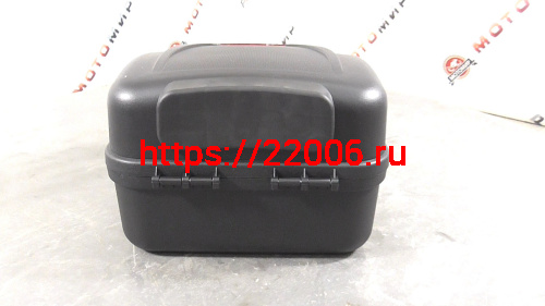 Кофр задний пластик №04 (Альфа) цвет матовый черный С КАТАФОТОМ и СПИНКОЙ (НАБОР) фото 3 Кофр задний пластик №04 (Альфа) цвет матовый черный С КАТАФОТОМ и СПИНКОЙ (НАБОР) фото 3