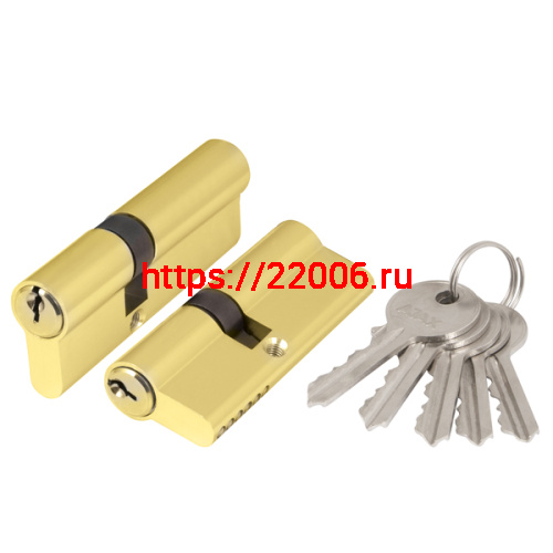 Цилиндровый Ajax (Аякс) механизм (AX100/60) AX1000Key60 (25+10+25) PB латунь