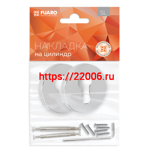 Накладка Fuaro (Фуаро) на цилиндр ET.R.SLR52 CP-8 хром фото 2 Накладка Fuaro (Фуаро) на цилиндр ET.R.SLR52 CP-8 хром фото 2