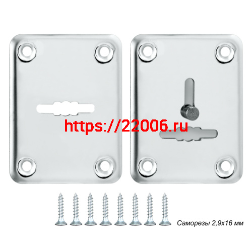 Декоративная Punto (Пунто) накладка ESC081-SS (нержавейка) на сув. замок (1 пара) "2" Декоративная Punto (Пунто) накладка ESC081-SS (нержавейка) на сув. замок (1 пара) "2"