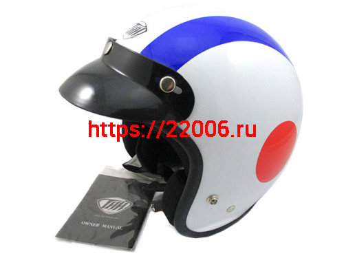 Мотошлем THH T-380 №7 white/blue (L) Мотошлем THH T-380 №7 white/blue (L)