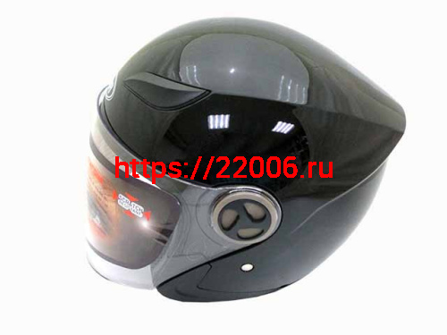 Мотошлем YM-619 черный (XS) Мотошлем YM-619 черный (XS)