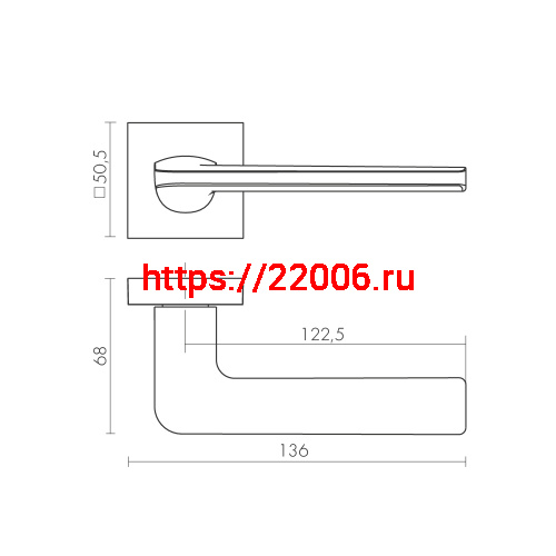 Ручка Fuaro (Фуаро) раздельная K.DM51.FLOW (FLOW DM) CP-8 хром фото 3 Ручка Fuaro (Фуаро) раздельная K.DM51.FLOW (FLOW DM) CP-8 хром фото 3