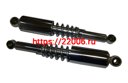 Амортизатор задний (L-335mm, D1-12mm, D2-10mm) Минск, хромированная пружина Амортизатор задний (L-335mm, D1-12mm, D2-10mm) Минск, хромированная пружина