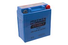 Аккумулятор 12В 5Ач HEMEN ENERGY CT1205.1 (YB5L-BS(MF)) (кислотный, герметичный) (обр.полярн.) (119*60*129мм)