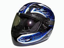 Мотошлем THH TS-39 №8 black/blue (L)