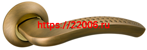 Ручка Fuaro (Фуаро) раздельная R.AR54.LOUNGE (LOUNGE AR) 130mm AB/GP-7 бронза/золото