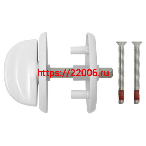 Ручка Fuaro (Фуаро) поворотная WC-001-WH (белый) фото 2