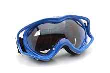 Очки SD-1006 линзы прозрачные, max защита UV-400, оправа синяя Racing Goggle (кроссовые)