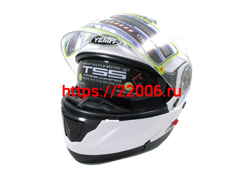 Мотошлем YM-926 белый (XL)
