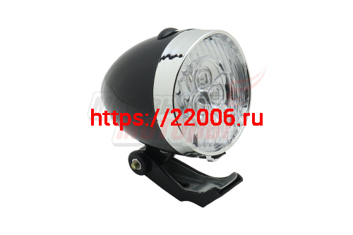 Фара вело передняя (бат.) JY-592 (3 диода) Фара вело передняя (бат.) JY-592 (3 диода)
