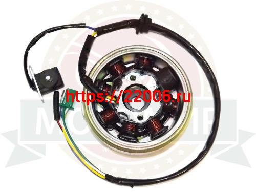 Зажигание 4х т GY6-50 (125 куб.), QT-4 в сборе с маховиком SLASH