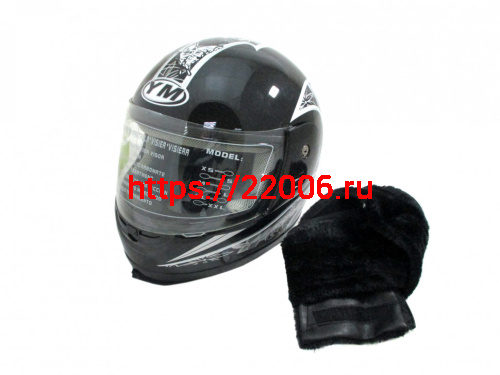 Мотошлем YM-806 черный (L)