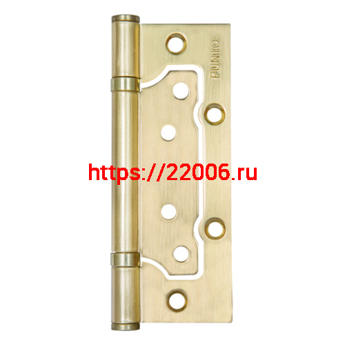 Петля Punto (Пунто) универсальная без врезки IN5200W SB (200-2B 125x2,5) мат. золото Петля Punto (Пунто) универсальная без врезки IN5200W SB (200-2B 125x2,5) мат. золото