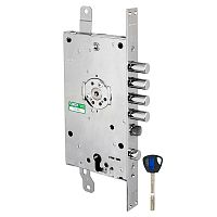 Замок Mottura (Моттура) врезной двухсистемный 3D KEY 3D.787-D (правый), ключ 40 мм