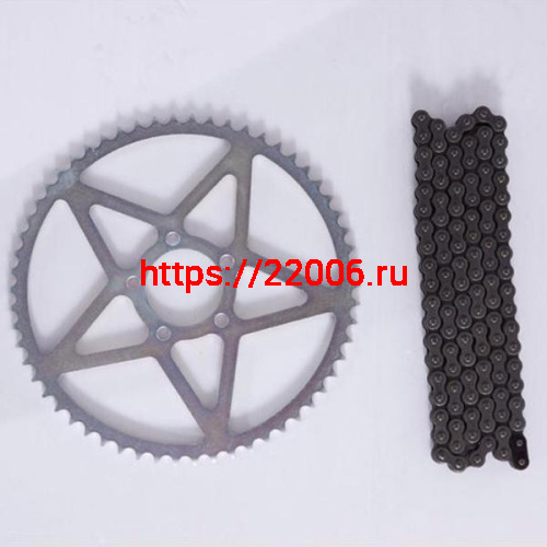 Звезда 42 + цепь SUR-RON Light bee Звезда 42 + цепь SUR-RON Light bee