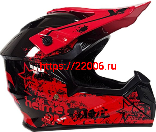 Мотошлем VIRTUE MD-911 Кросс красный с надписью (L) Мотошлем VIRTUE MD-911 Кросс красный с надписью (L)