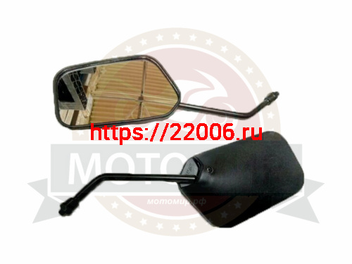 Зеркала (043) d8 пласт. (плоские прямоугольные) (скутер, мопед) Зеркала (043) d8 пласт. (плоские прямоугольные) (скутер, мопед)