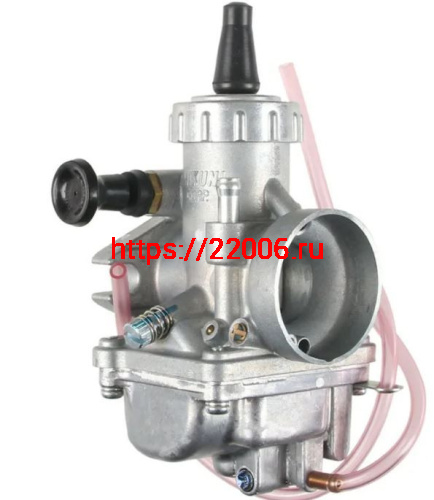 Карбюратор Mikuni VM 24 впускной d-28, выпускной d-40 с патрубками Карбюратор Mikuni VM 24 впускной d-28, выпускной d-40 с патрубками