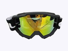 Очки YH-107 оправа черная матовая, линза желтая зеркальная