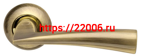 Ручка Armadillo (Армадилло) раздельная R.LD54.Columba (Columba LD80) AB/GP-7 бронза/золото