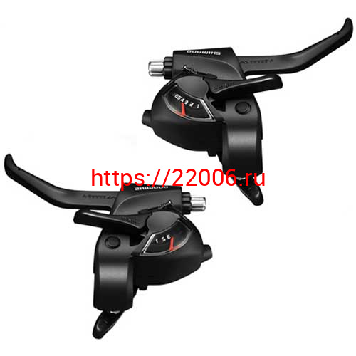 Шифтер/тормозная ручка Shimano Tourney EF41, правый, 7 скоростей, трос 2050мм, черный, б/уп. ХИТ! Шифтер/тормозная ручка Shimano Tourney EF41, правый, 7 скоростей, трос 2050мм, черный, б/уп. ХИТ!