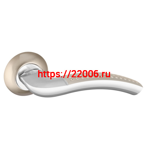 Ручка Punto (Пунто) раздельная R.TL54.LOGICA (LOGICA TL) 130mm SN/CP-3 матовый никель/хром Ручка Punto (Пунто) раздельная R.TL54.LOGICA (LOGICA TL) 130mm SN/CP-3 матовый никель/хром