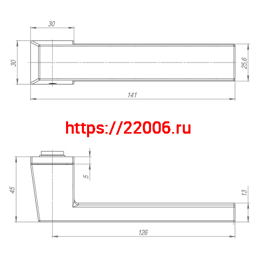 Ручка Armadillo (Армадилло) раздельная K.ART30.CLARITY MWSC-33 итальянский тисненый фото 4 Ручка Armadillo (Армадилло) раздельная K.ART30.CLARITY MWSC-33 итальянский тисненый фото 4