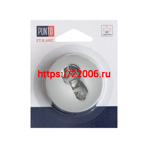 Накладка Punto (Пунто) под цилиндр ET.R.ARC.R52 (ET ARC) CP-8 хром фото 2