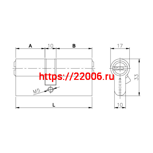 Цилиндровый Kale kilit (Кале килит) механизм 164 BN/68 (26+10+32) mm никель 5 кл. фото 2 Цилиндровый Kale kilit (Кале килит) механизм 164 BN/68 (26+10+32) mm никель 5 кл. фото 2