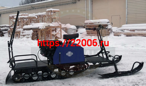 Мотобуксировщик с лыжным модулем 15 л.с., ЛИДЕР-2-3Т-15АП (3 тележки), АДАПТИВНАЯ ПОДВЕСКА фото 3