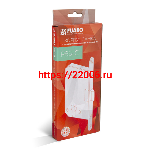 Корпус Fuaro (Фуаро) врезного замка c защёлкой PLASTP85C-50 (P85C-50) SSC сатинированный хром фото 3