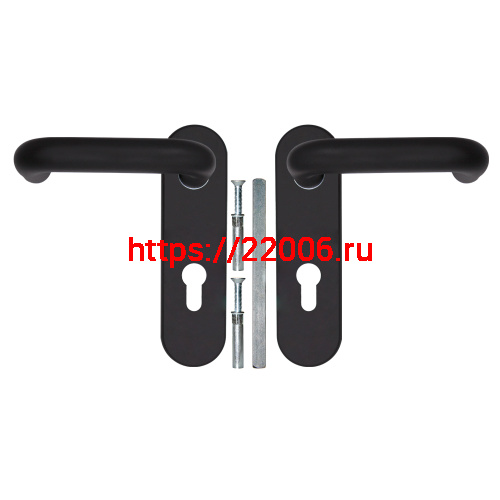 Ручка Fuaro (Фуаро) дверная FP.DH172.0433 NE (DH-0433 NE) (9x130) с пружиной BL-24 черный фото 3