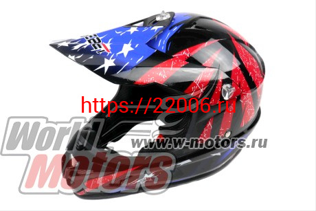 Шлем SAFEBET HF-115 чёрно-сине-красный Q183 "S,M,L,XL,XXL" (кроссовый) Шлем SAFEBET HF-115 чёрно-сине-красный Q183 "S,M,L,XL,XXL" (кроссовый)