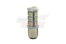 Лампа 12 В BA15D, 18 светодиодов 5050SMD, белая