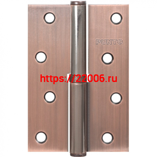 Петля Punto (Пунто) съемная IN4100SR AC правая (113-4 100х70х2.5) медь Петля Punto (Пунто) съемная IN4100SR AC правая (113-4 100х70х2.5) медь