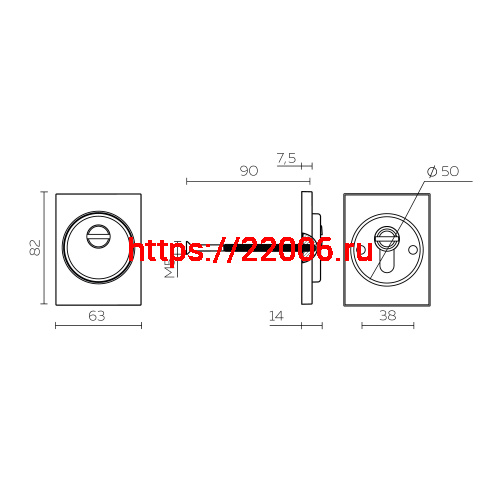 Броненакладка Fuaro (Фуаро) DEF.TRG/K.4286 SSC-16 сатинированный хром фото 2