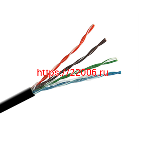 Кабель DIVISAT UTP 4PR 24AWG Cu CAT 5e, OUTDOOR (0.48) 305м