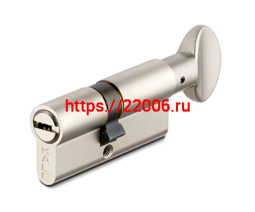 Цилиндровый механизм Kale kilit (Кале килит) с вертушкой 164 BM/90 (35+10+45) mm никель 5 кл.