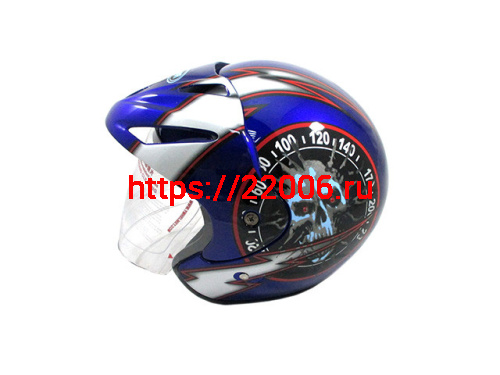 Мотошлем YM-602 А синий (XL) Мотошлем YM-602 А синий (XL)