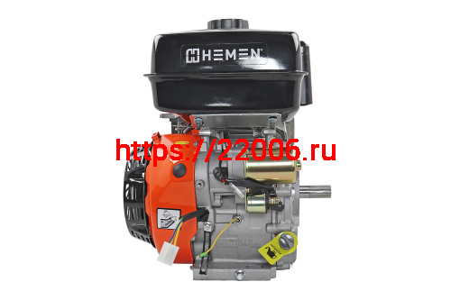 Двигатель HEMEN 18,5 л.с. с катушкой 15А180Вт 192F-2E (458 см3) электростартер, вал 25 мм фото 2